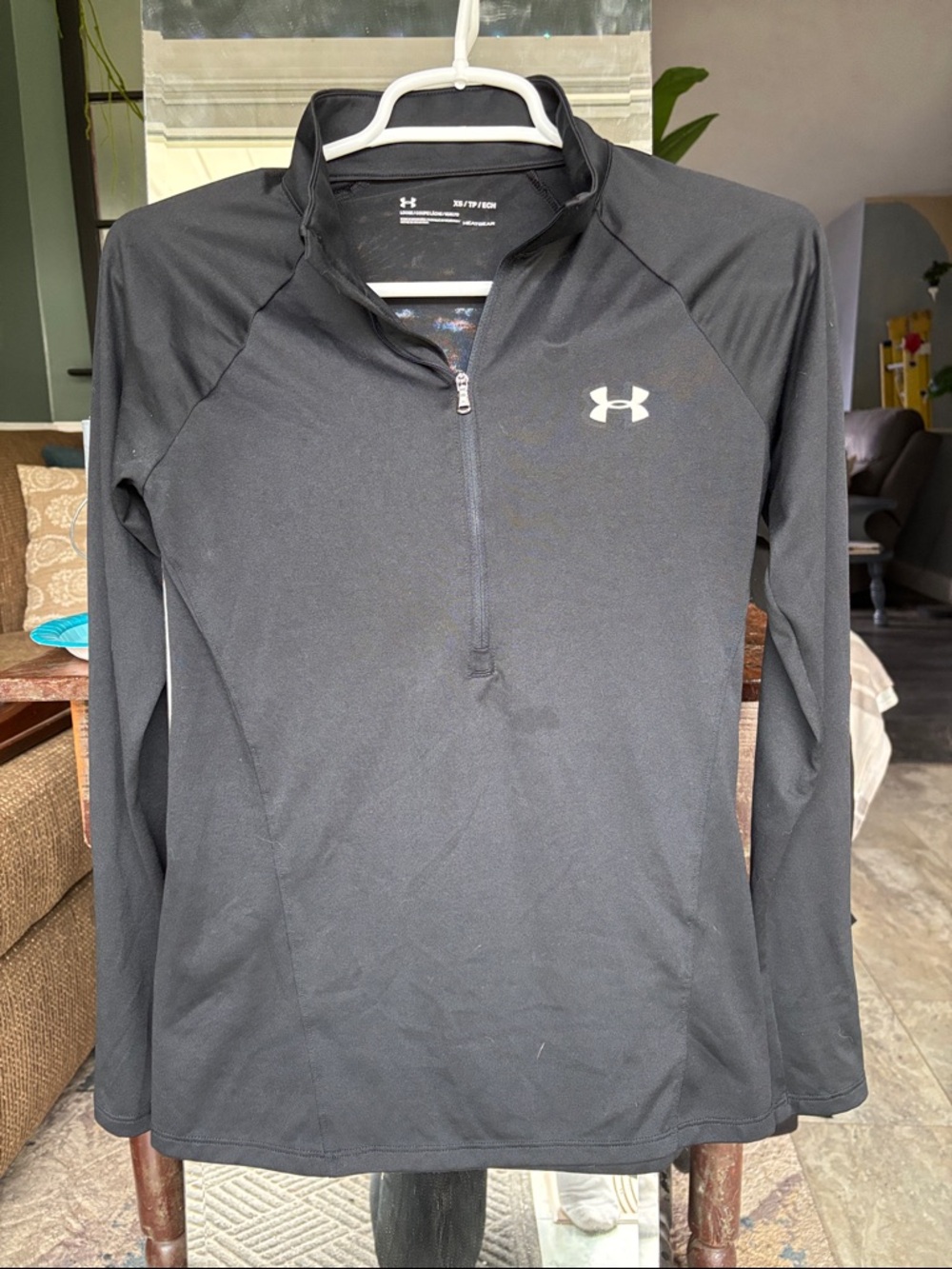 Under Armour Black Half-Zip Athletic Top